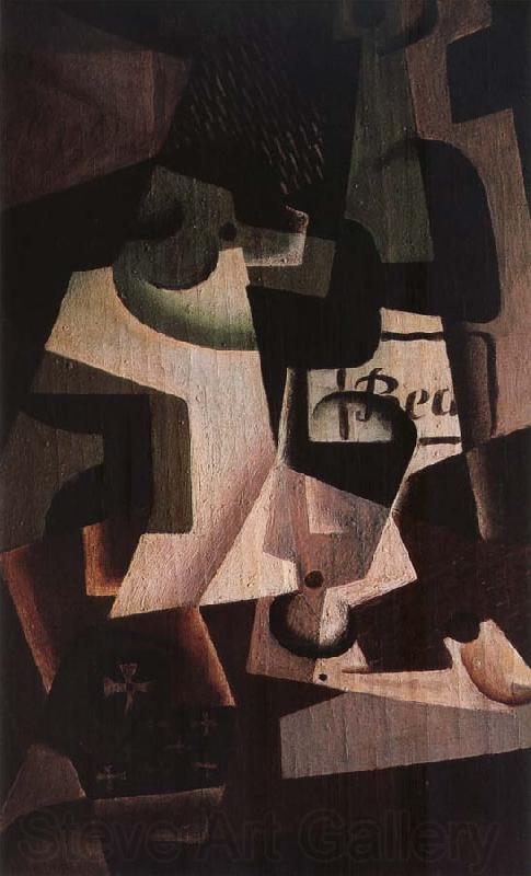 Juan Gris Fruit bowl and bottle